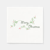 Merry kerst Napkins Servetten (Voorkant)