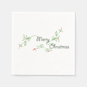 Merry kerst Napkins Servetten