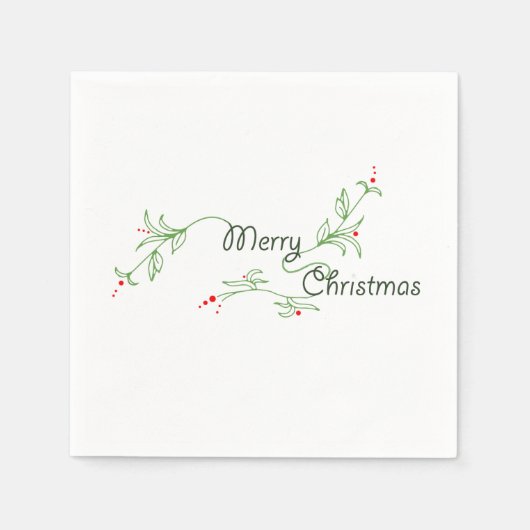 Merry kerst Napkins Servetten (Voorkant)