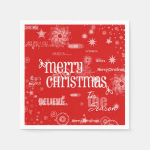 Merry kerst Napkins Servetten