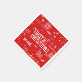 Merry kerst Napkins Servetten (Hoek)