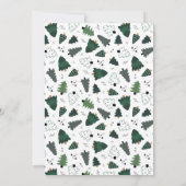 Merry kerst nieuwe startpagina met kerstfoto's aankondiging (Achterkant)