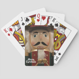 Merry-kerst nucracker Soldaat-speelkaarten Pokerkaarten