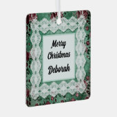 Merry kerst Omkeerbare Naam Ornament (Voorkant Rechts)