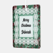 Merry kerst Omkeerbare Naam Ornament (Voorkant links)