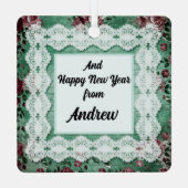 Merry kerst Omkeerbare Naam Ornament (Achterkant)