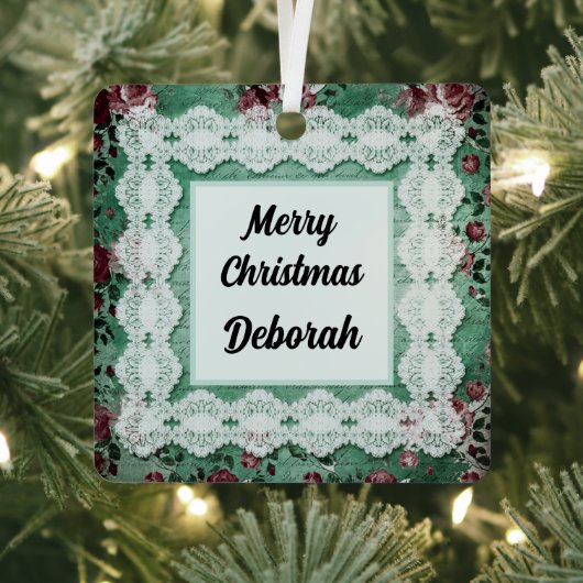 Merry kerst Omkeerbare Naam Ornament (Insitu)