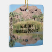 Merry-kerst-onderscheidende Phoenix Arizona-foto Keramisch Ornament (Rechts)