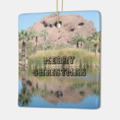Merry-kerst-onderscheidende Phoenix Arizona-foto Keramisch Ornament (Links)