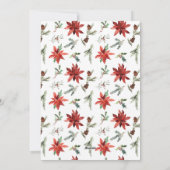 Merry kerst One Photo Hollies Feestdagenkaart (Achterkant)