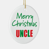 Merry kerst oom Photo Ornament (Rechts)