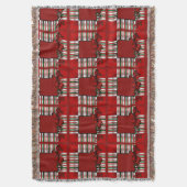 Merry kerst Patchwork Deken (Voorkant Verticaal)