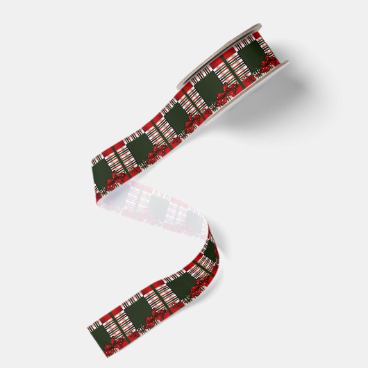 Merry kerst Patchwork Grosgrain Lint (Achterkant)