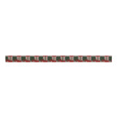 Merry kerst Patchwork Grosgrain Lint (Voorkant)