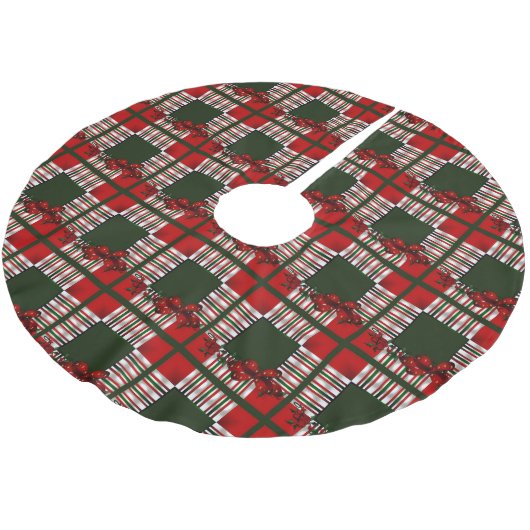 Merry kerst Patchwork Kerstboom Rok (Gekanteld)