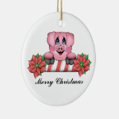 Merry kerst Piggy Ornament (Rechts)