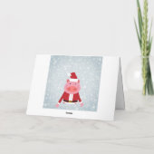 Merry kerst Piglet Feestdagen Kaart (Achterkant)