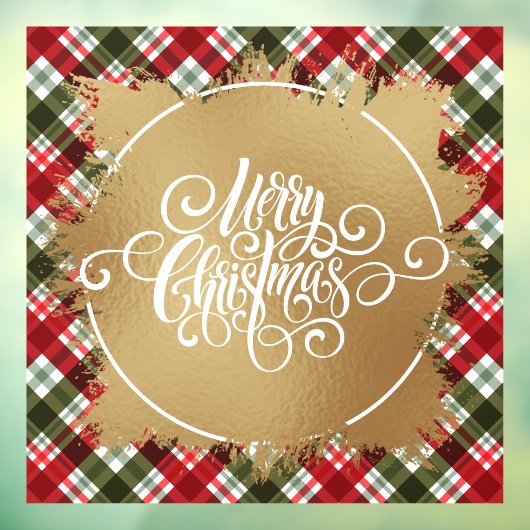 Merry kerst Pset Raamsticker (Vel 3)