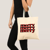 Merry kerst Pset Tote Bag (Voorkant (product))