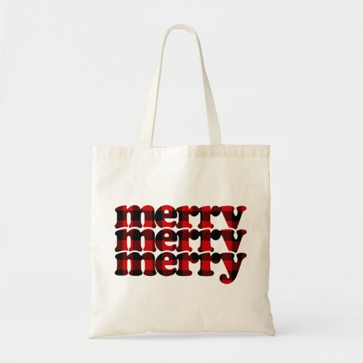 Merry kerst Pset Tote Bag (Voorkant)