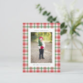 Merry kerst Pset | VOEG JE FAMILIESFOTO-POST TOE Briefkaart (Staand voorkant)