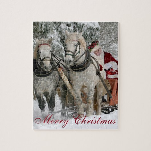 Merry kerst Puzzle Game Legpuzzel (Verticaal)