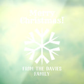 Merry kerst raamsticker (Vel 3)