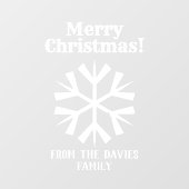 Merry kerst raamsticker (Vel)