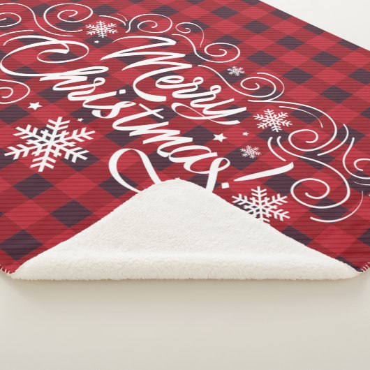 Merry kerst Red Buffalo Pset Sherpa Deken (3/4)