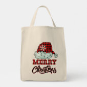 Merry kerst Red Buffalo Pset Tote Bag (Achterkant)