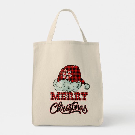 Merry kerst Red Buffalo Pset Tote Bag (Achterkant)