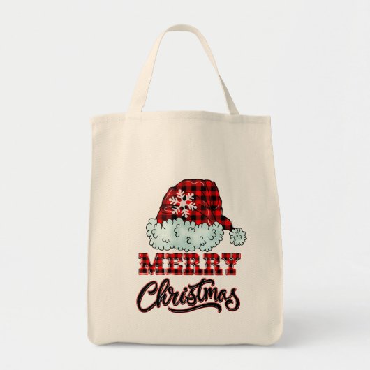 Merry kerst Red Buffalo Pset Tote Bag (Voorkant)