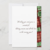 Merry kerst Red Green Buffalo Pset Foto (Achterkant)