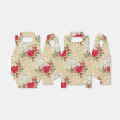 Merry kerst Red Poinsettia Bedankdoosjes (Uitgevouwen)