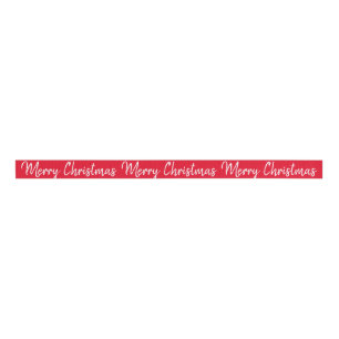 Merry kerst Red Ribbon Grosgrain Lint