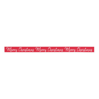 Merry kerst Red Ribbon Grosgrain Lint