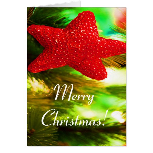 Merry kerst Red Star I (Voorkant)