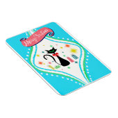 Merry kerst Retro Siamese Cat Magneet (Rechterzijde)