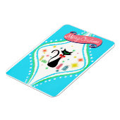 Merry kerst Retro Siamese Cat Magneet (Linkerzijde)