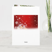 Merry kerst rode boog feestdagen kaart (Achterkant)