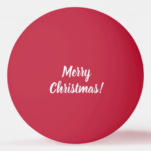 Merry kerst rode tafel tennis ping pong ball (Voorkant)