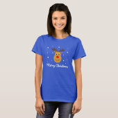 Merry kerst Rudolph Reindeer T-shirt (Voorkant volledig)