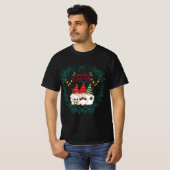 Merry kerst schattige gnomen t-shirt (Voorkant volledig)