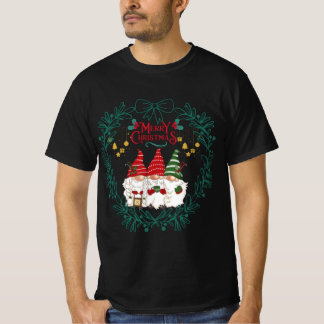 Merry kerst schattige gnomen t-shirt