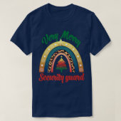 Merry kerst Security Gaurd Rainbow Funny Profe T-shirt (Design voorkant)