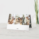 Merry kerst Simple Photo Collage Kaart (Achterkant)