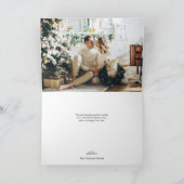 Merry kerst Simple Photo Collage Kaart (Binnen)