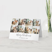 Merry kerst Simple Photo Collage Kaart (Voorkant)