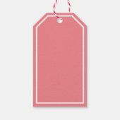 Merry kerst snoepsuikerriet zoet rood wit - roze cadeaulabel (Achterkant)