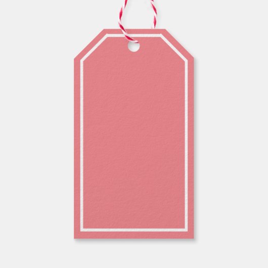 Merry kerst snoepsuikerriet zoet rood wit - roze cadeaulabel (Achterkant)